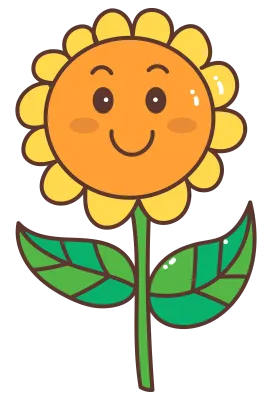 sunflower cartoon character cute doodle