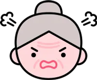할머니 얼굴