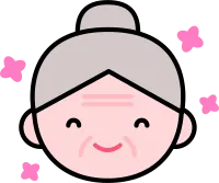 할머니 얼굴