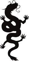 Chinese Dragon Silhouette