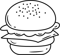 Hamburger Outline Icon