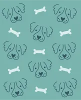 Dog And Bone Cute Background
