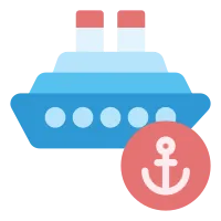 Anchor Icon in Flat Style