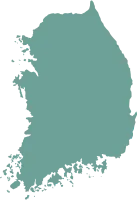 세밀한 한국 지도