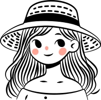Girl with Hat Doodle