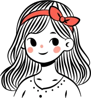 Girl with Hat Doodle