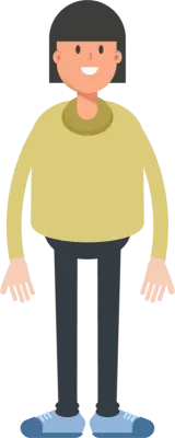 Girl Character Standing