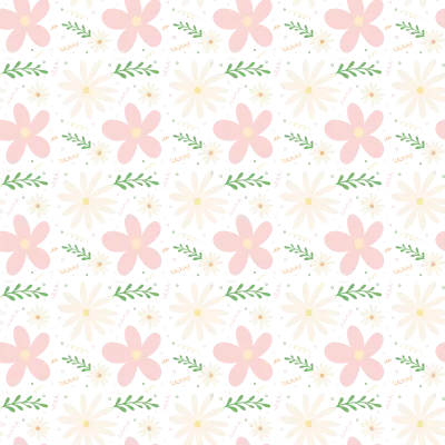 cute flowers floral spring seamless pattern