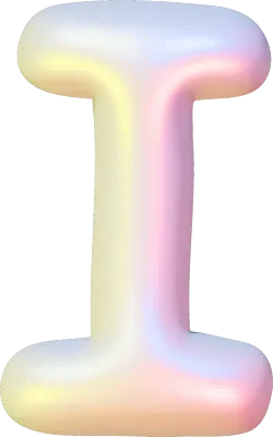 3D 알파벳 글씨 I