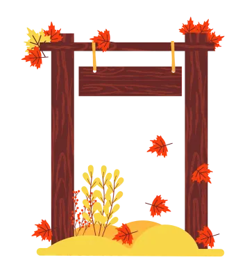 Autumn woodsign