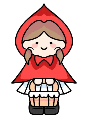 귀여운 빨간모자 소녀