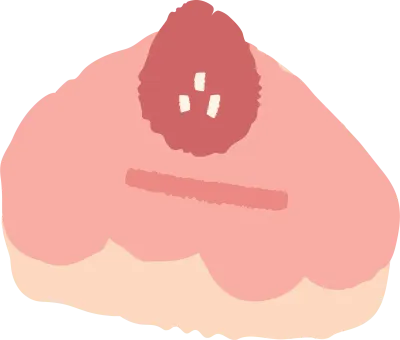 1 piece Strawberry cake