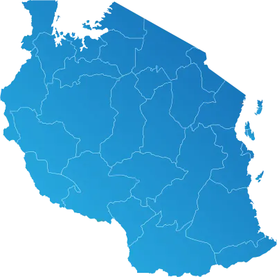 Tanzania district Country land Map