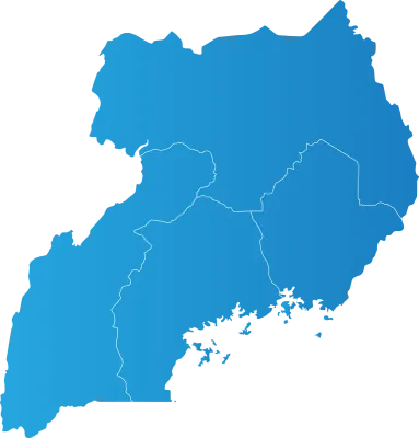 Uganda district Country land Map