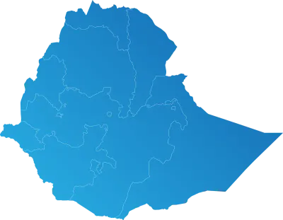 Ethiopia district Country land Map