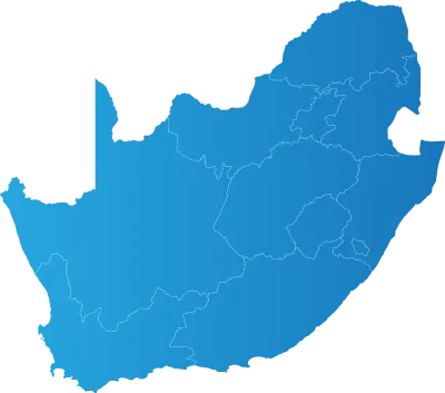 South Africa district Country land Map