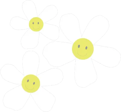 Minimal white flower