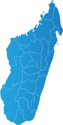 Madagascar district Country land Map