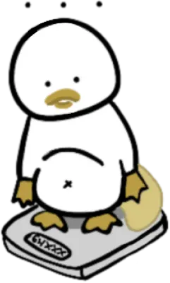 몸무게 재는 오랭이