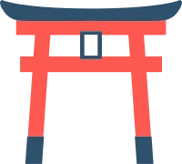 鳥居のシンプルなアイコン