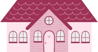 Hand drawn cute house