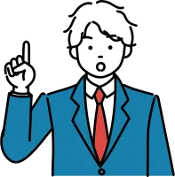 ひらめきを得た男子学生のシンプルイラスト