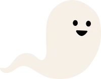 ハロウィンのお化けのイラスト