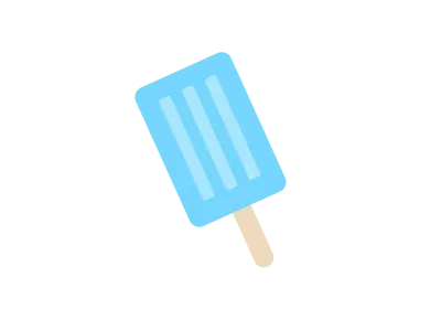 アイスキャンディのアイコンのイラスト