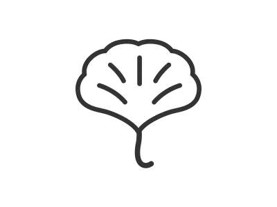 イチョウの葉のイラスト