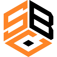 SBC hexagonal logo company design template.