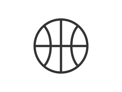 バスケットボールのアイコンのイラスト