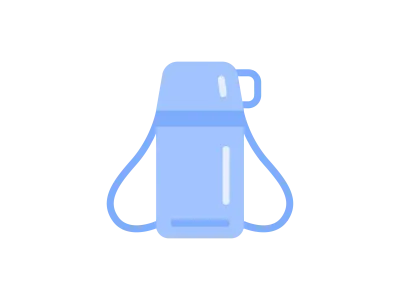 子供用水筒のイラスト