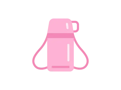 子供用水筒のイラスト