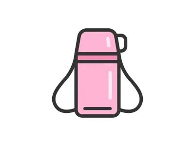 子供用水筒のイラスト