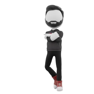 3D stick figures in various clothes and poes