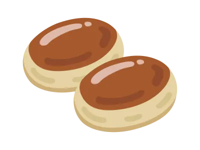 栗まんじゅうのイラスト
