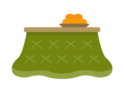こたつのイラスト