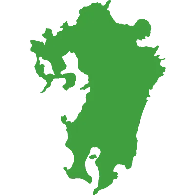 일본 큐수지역 지도
