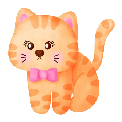 Cute orange cat