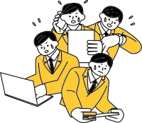 とても忙しい男性