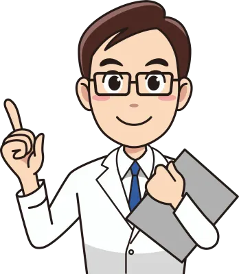 指を指す若い男性医師
