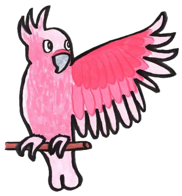 pink parrot