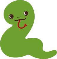 お正月 ヘビのイラスト