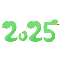 Playful Snake Illustration for 2025