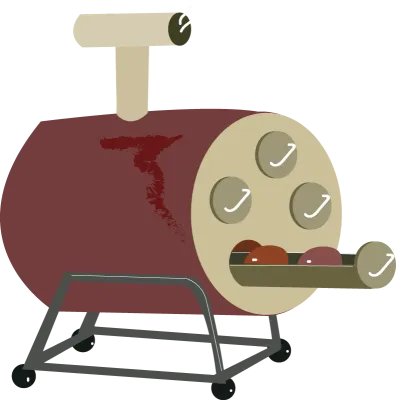 군고구마통 일러스트