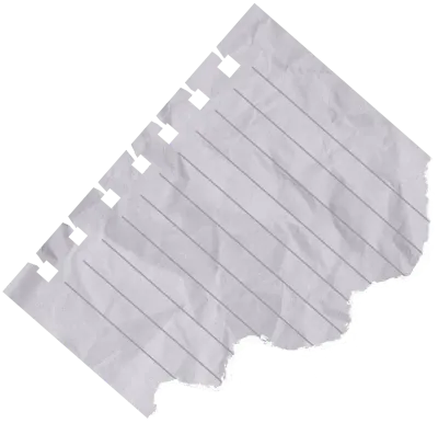 Crumpled Line Paper Note