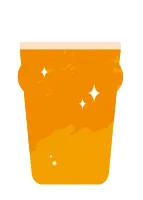 パイントグラスのビール