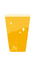 タンブラーグラスのビール