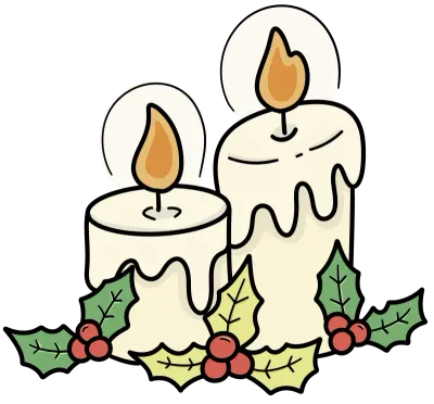Candle Christmas Clipart ,Cute Christmas Characters,Christmas Png Graphics, Xmas Christmas