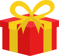 Colorful Gift Box with Ribbon